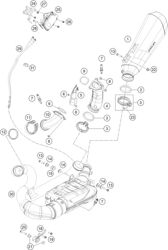 Náhled schématu EXHAUST SYSTEM