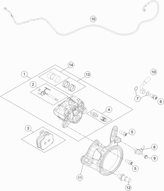 Náhled schématu REAR BRAKE CALIPER
