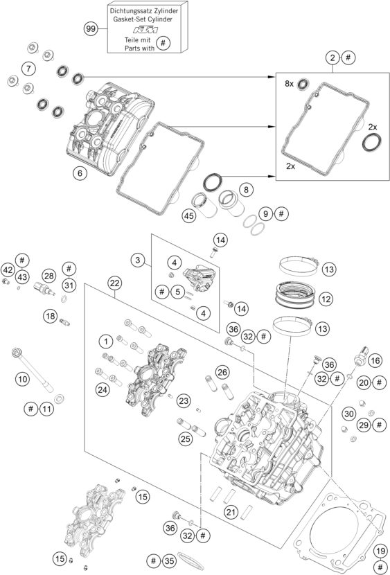 Náhled schématu CYLINDER HEAD FRONT