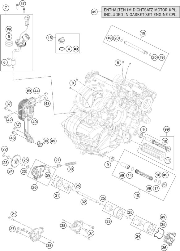 Náhled schématu LUBRICATING SYSTEM