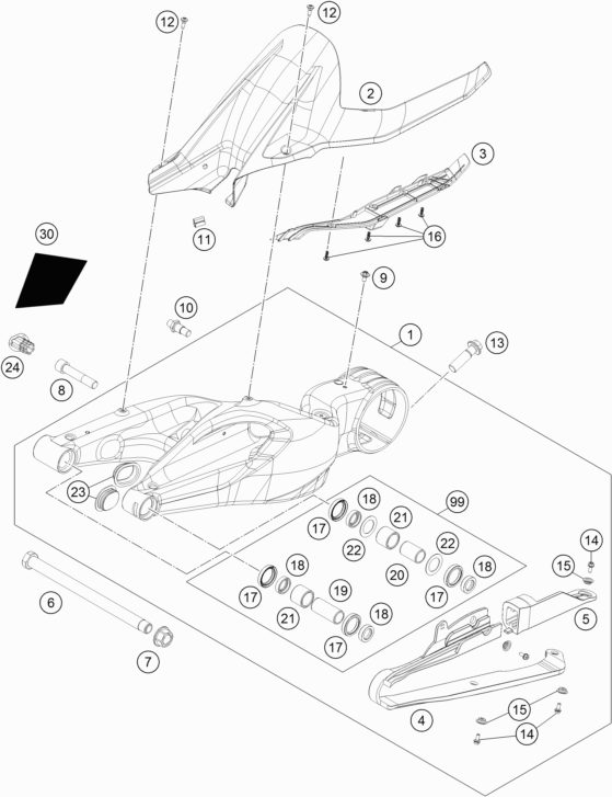 Náhled schématu SWING ARM