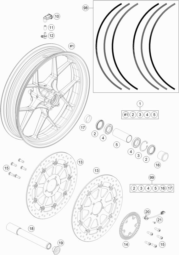 Náhled schématu FRONT WHEEL