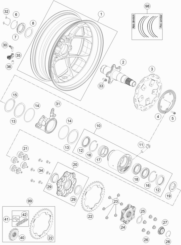 Náhled schématu REAR WHEEL