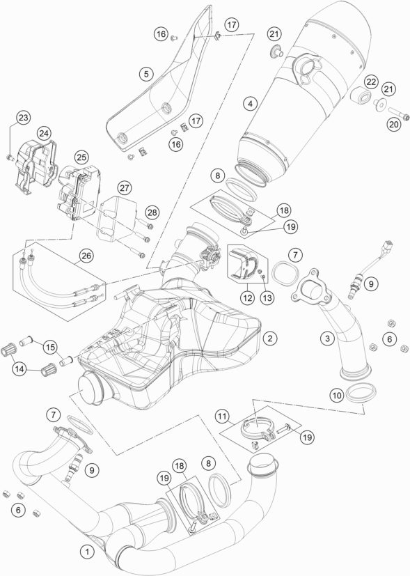 Náhled schématu EXHAUST SYSTEM