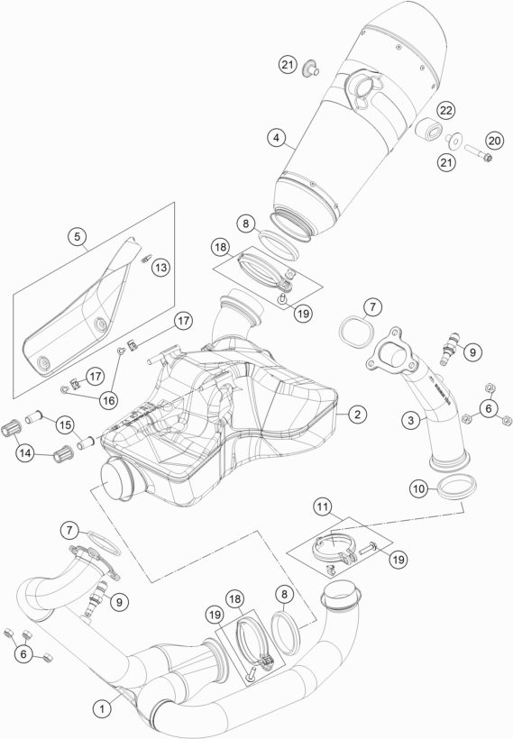 Náhled schématu EXHAUST SYSTEM