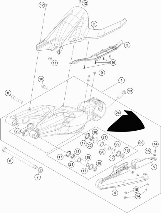 Náhled schématu SWING ARM