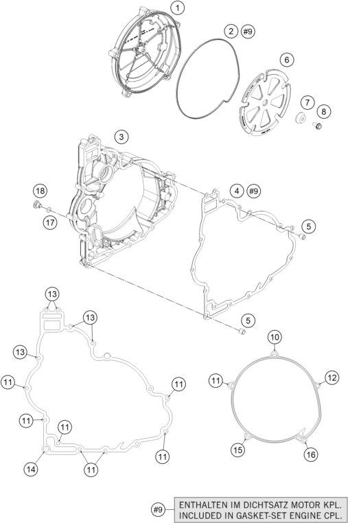 Náhled schématu CLUTCH COVER