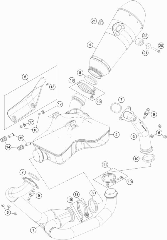 Náhled schématu EXHAUST SYSTEM