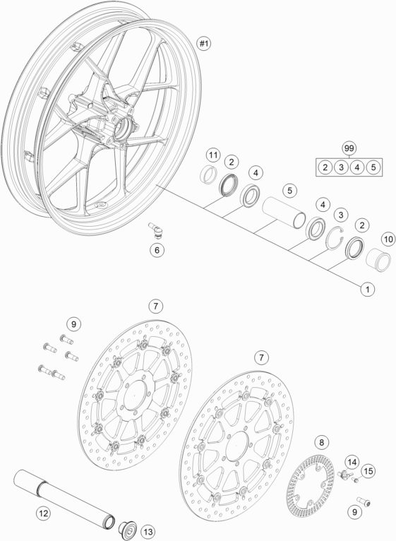 Náhled schématu FRONT WHEEL