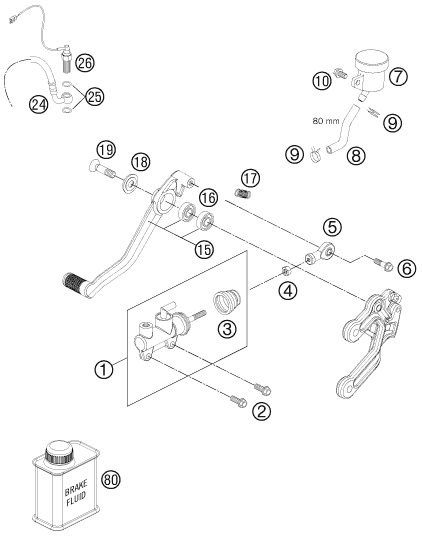 Náhled schématu REAR BRAKE CONTROL