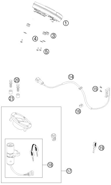Náhled schématu INSTRUMENTS / LOCK SYSTEM