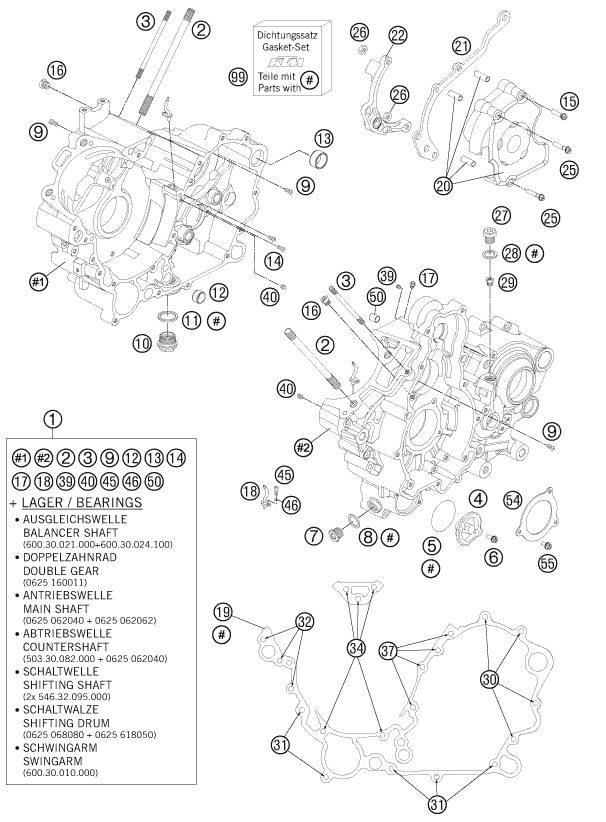 Náhled schématu ENGINE CASE