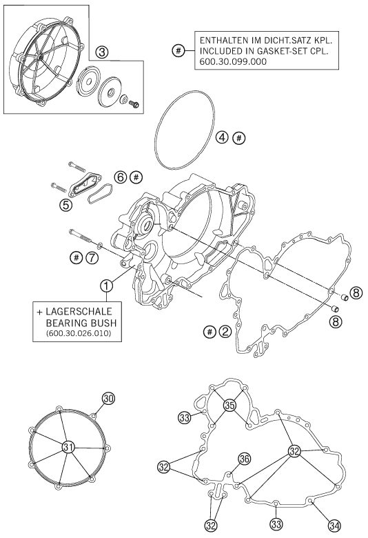 Náhled schématu CLUTCH COVER