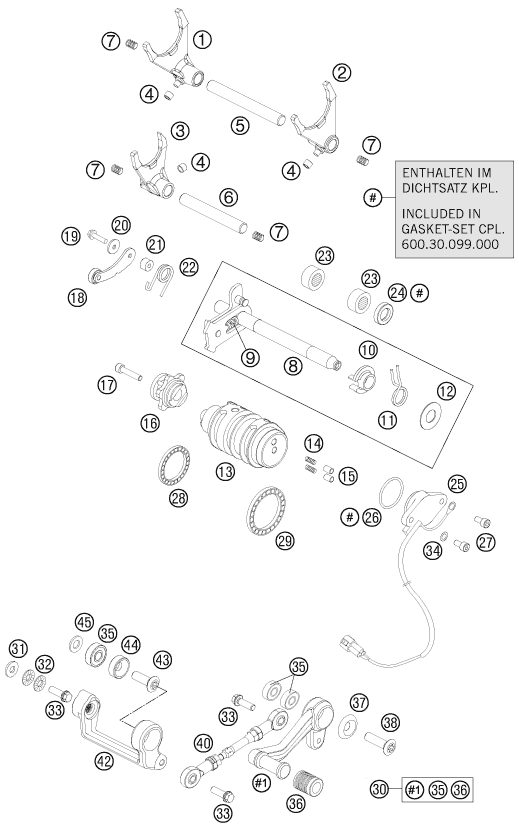 Náhled schématu SHIFTING MECHANISM