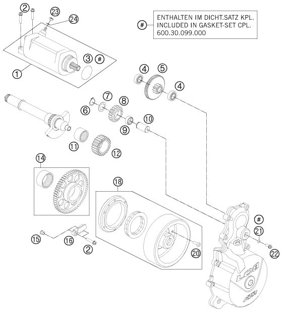 Náhled schématu ELECTRIC STARTER