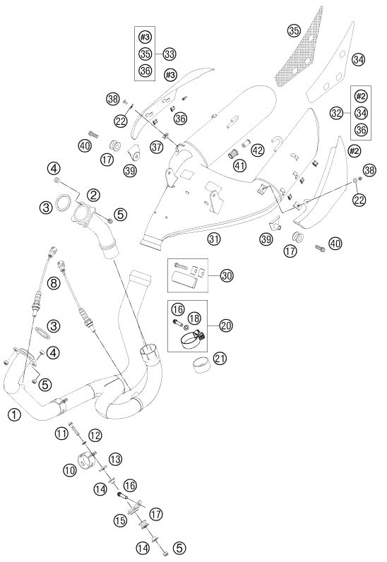 Náhled schématu EXHAUST SYSTEM