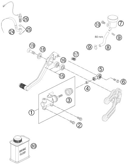 Náhled schématu REAR BRAKE CONTROL
