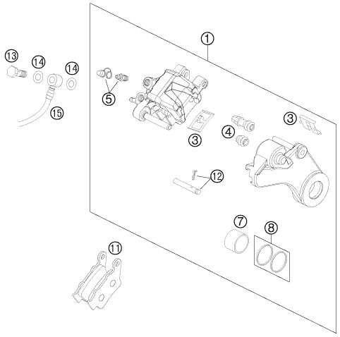 Náhled schématu REAR BRAKE CALIPER
