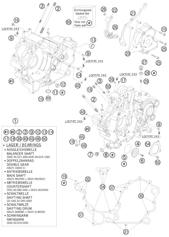 Náhled schématu ENGINE CASE