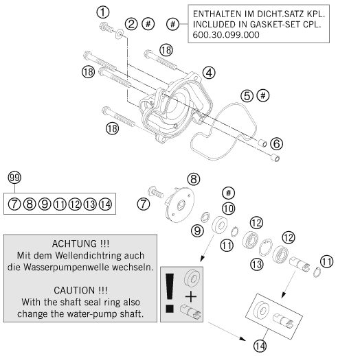 Náhled schématu WATER PUMP