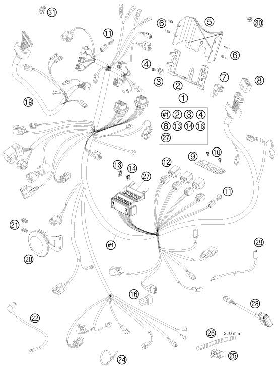 Náhled schématu WIRING HARNESS