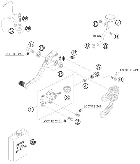 Náhled schématu REAR BRAKE CONTROL