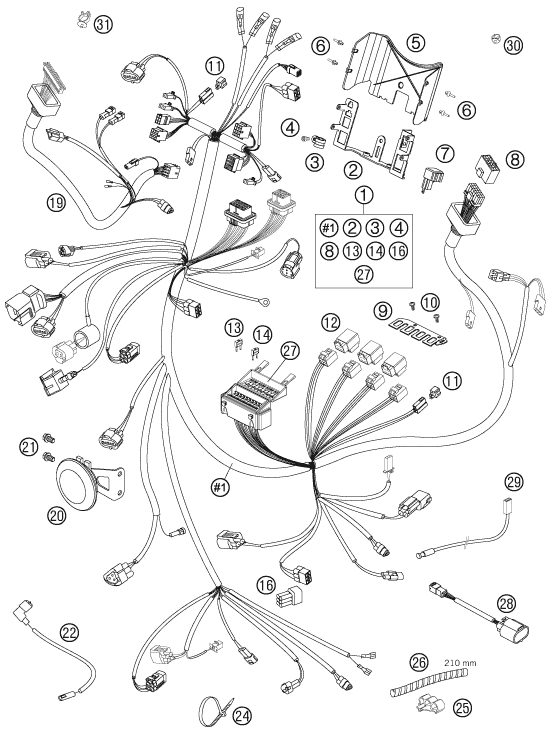 Náhled schématu WIRING HARNESS