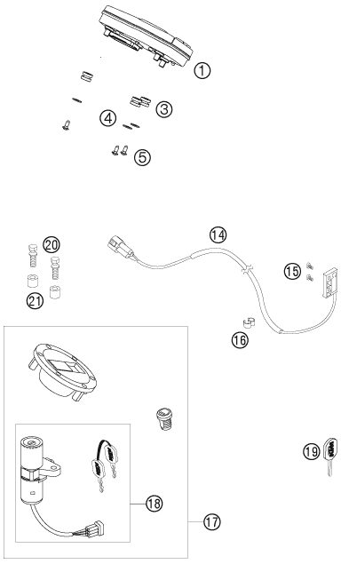 Náhled schématu INSTRUMENTS / LOCK SYSTEM