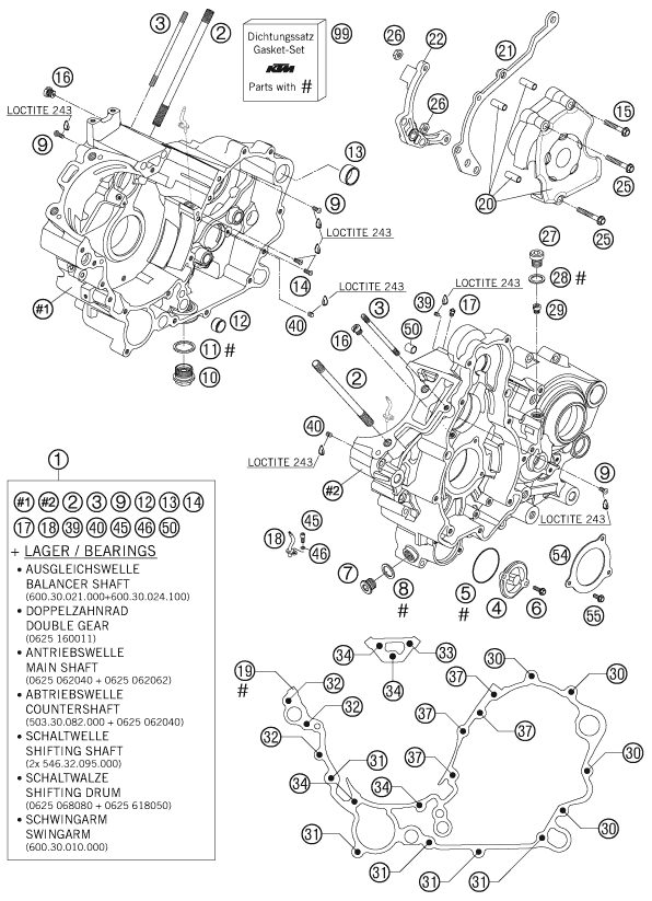 Náhled schématu ENGINE CASE