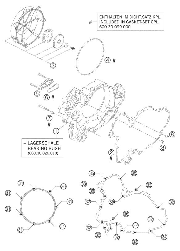 Náhled schématu CLUTCH COVER