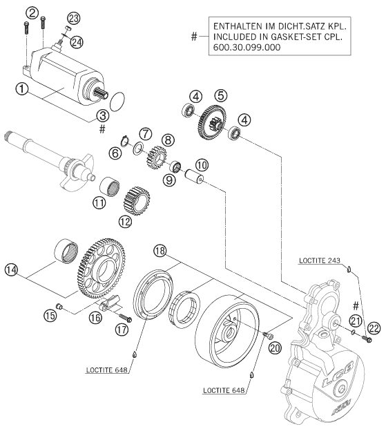 Náhled schématu ELECTRIC STARTER