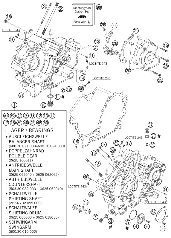 Náhled schématu ENGINE CASE