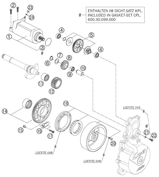 Náhled schématu ELECTRIC STARTER