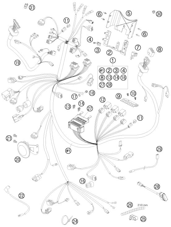 Náhled schématu WIRING HARNESS