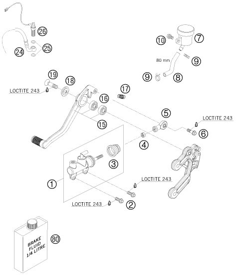 Náhled schématu REAR BRAKE CONTROL