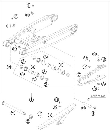 Náhled schématu SWING ARM