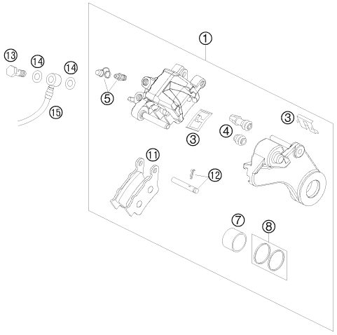 Náhled schématu REAR BRAKE CALIPER