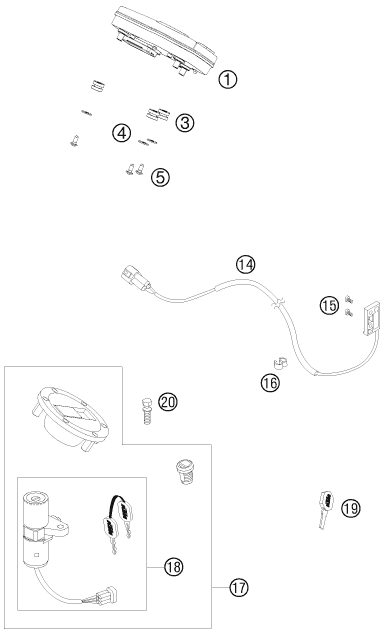 Náhled schématu INSTRUMENTS / LOCK SYSTEM