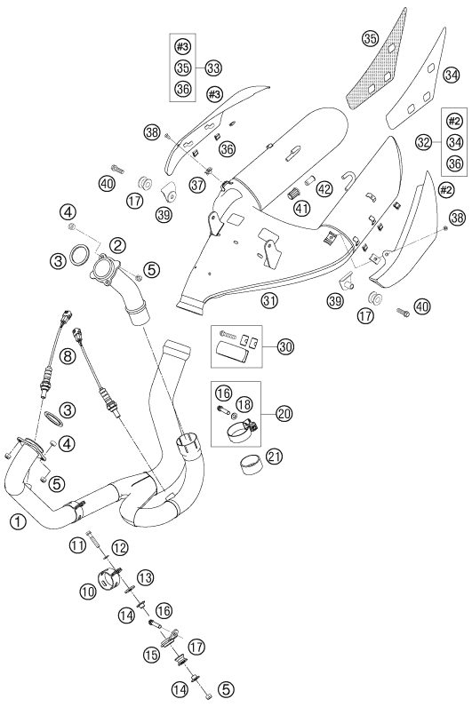 Náhled schématu EXHAUST SYSTEM
