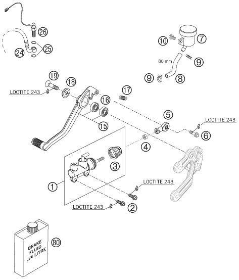Náhled schématu REAR BRAKE CONTROL