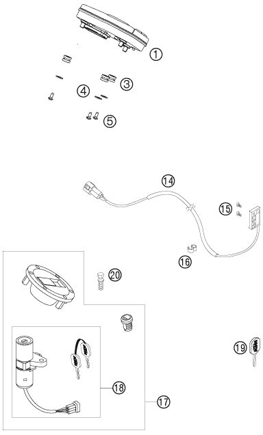 Náhled schématu INSTRUMENTS / LOCK SYSTEM