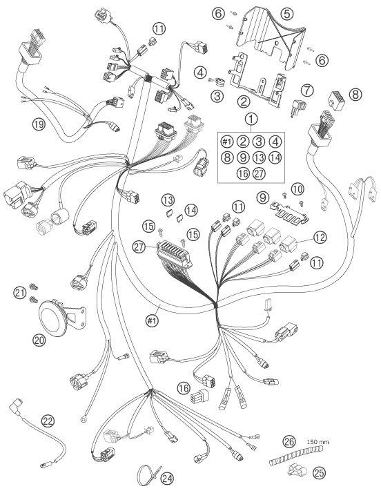 Náhled schématu WIRING HARNESS