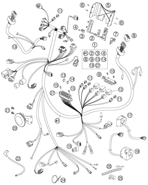 Náhled schématu WIRING HARNESS
