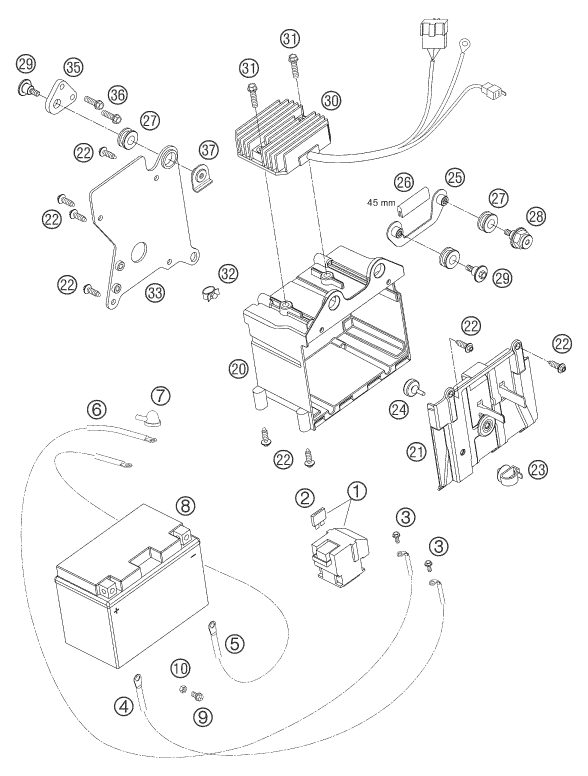 Náhled schématu BATTERY