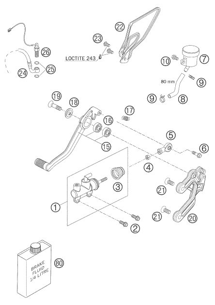 Náhled schématu REAR BRAKE CONTROL