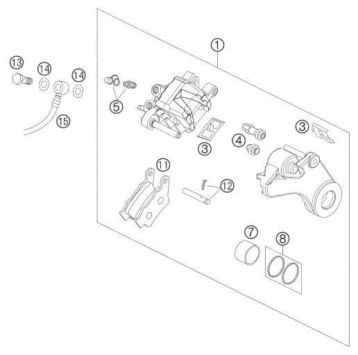 Náhled schématu REAR BRAKE CALIPER