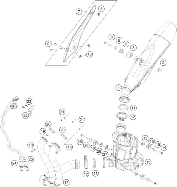 Náhled schématu EXHAUST SYSTEM