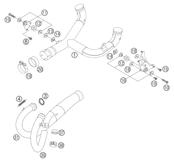 Náhled schématu EXHAUST SYSTEM