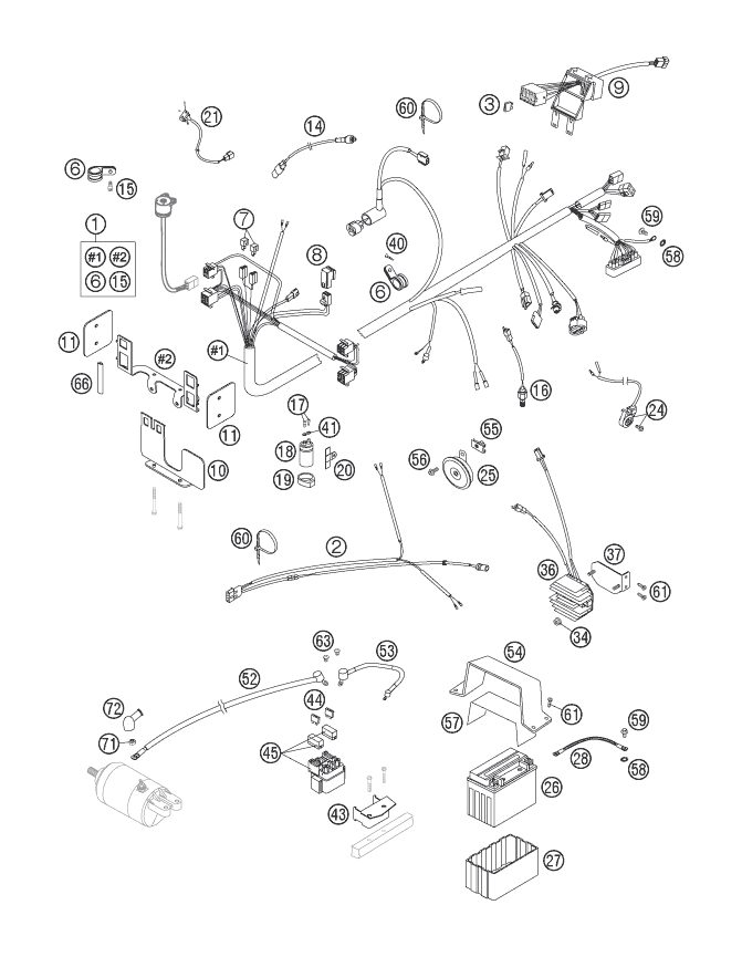 Náhled schématu WIRING HARNESS