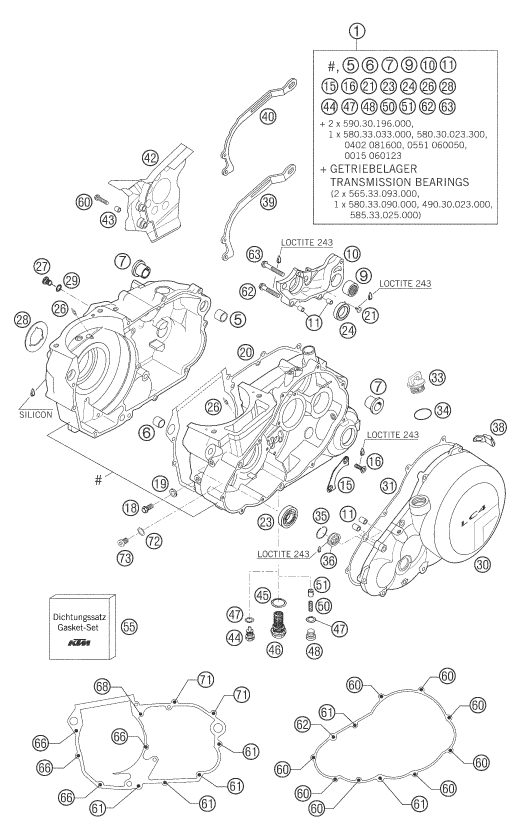 Náhled schématu ENGINE CASE